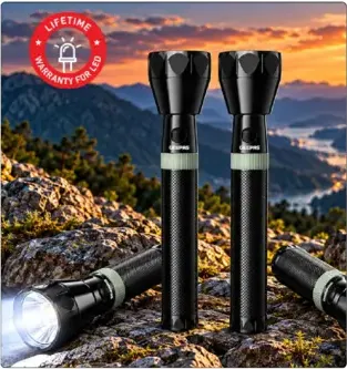 Geepas كشاف LED قابل لإعادة الشحن