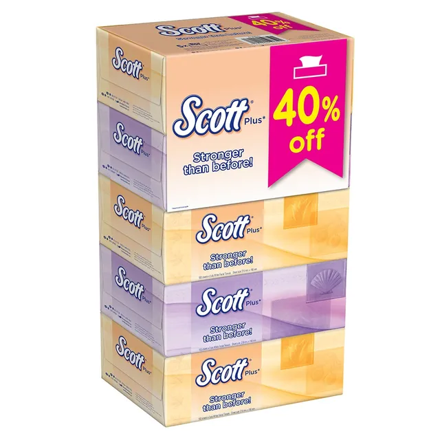 Scott Facial Tissue 5x160's @40%Off