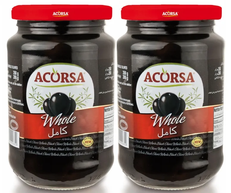 Acorsa زيتون أسود عبوة مزدوجة