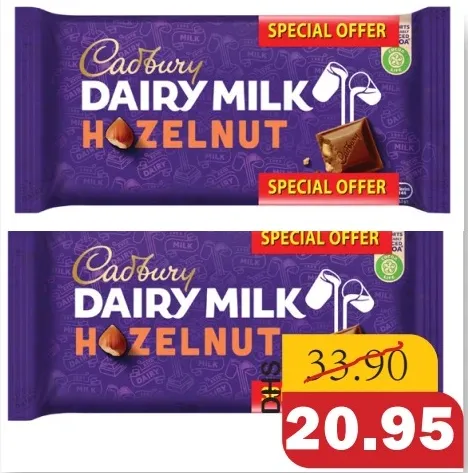 Cadbury Dairy Milk Choco Classic / Hazelnut