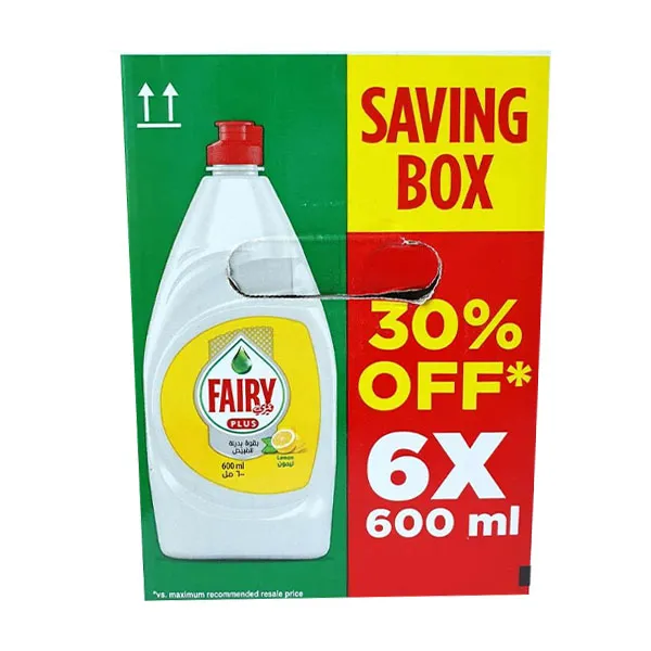 Fairy Plus سائل غسيل الأطباق بالليمون عبوة اقتصادية