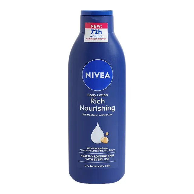 Nivea Deep Moisture Serum Body Lotion with Natural Almond Oil & Vitamin E
