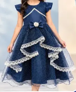 Girls Frock Ribbon Model