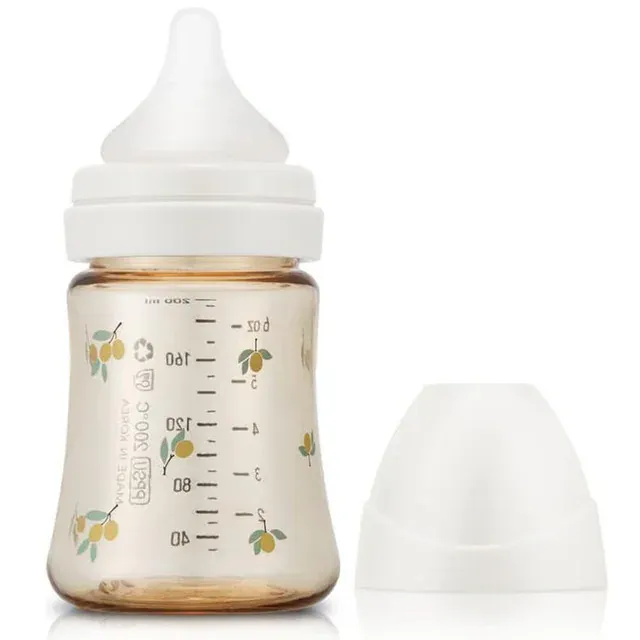 grosmimi Ppsu Baby Bottle, BPA Free (6Oz Olive_White)