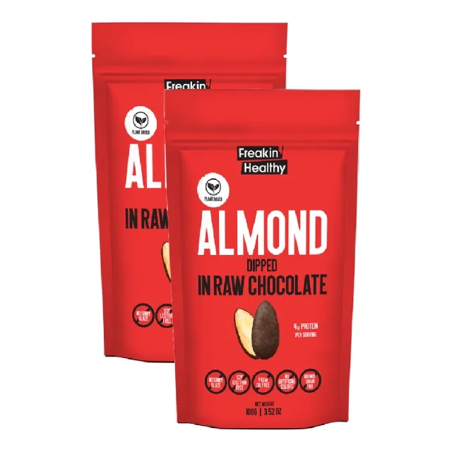 Freakin' Healthy Chocolate Coated Nuts Roasted Almond