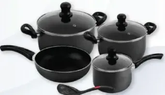 Royalford Non-Stick Cookware Set RF4999 Black Color
