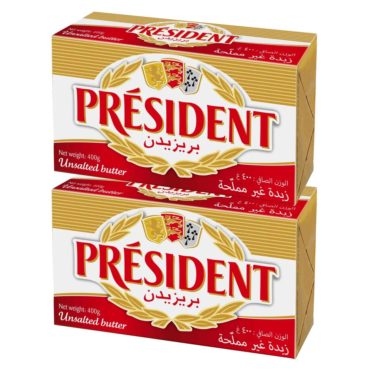 President زبدة غير مملحة 2 x