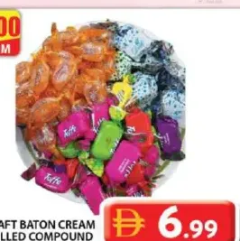 Draft Baton Cream Filled Compound Chclt