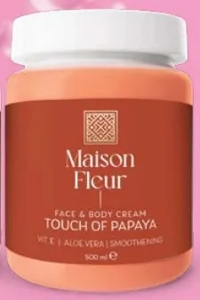Maison Fleur Face & Body Cream Touch of Papaya