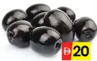 Spanish Whole Black Olives