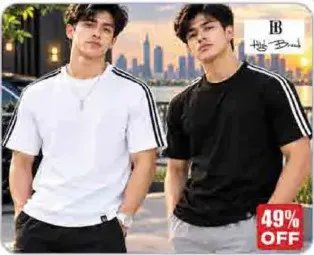 Men’s T-Shirt Round Neck Assorted
