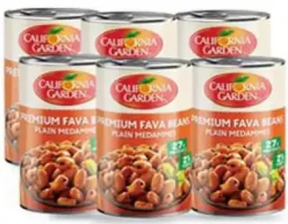 California Garden كاليفورنيا جاردن فول مدمس بالزيت والليمون والكمون / بالخلطة اللبنانية / مقشور سادة / بالفلفل الحار / بالخلطة السرية / حمص بالطحينة