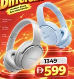 Bose Quiet Comfort Wireless Headphone Moonlight Grey/Ice Blue