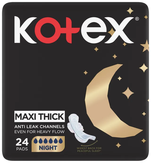 Kotex Kotx Max Thick Night Pads - 24's
