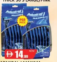 Admiral M Maxima Razor Blister