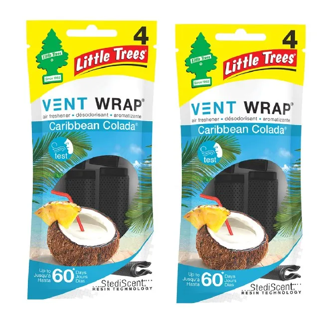 Little Tree Vent Wrap Air Freshener Caribbean Colada