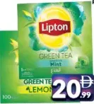 Lipton Green Tea Bags Lemon/Mint
