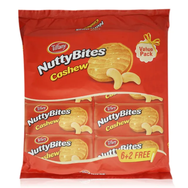 Tiffany Nutty Bites Cashew 72GMX8 Flow Pack