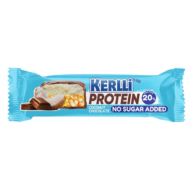 Cereal protein bar KERLLI with coconut, no sugar added