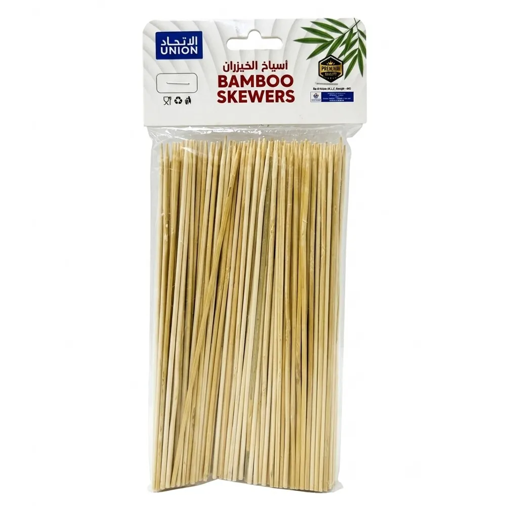 Union أسياخ كباب خيزران فاخرة 8" - 100 Pieces