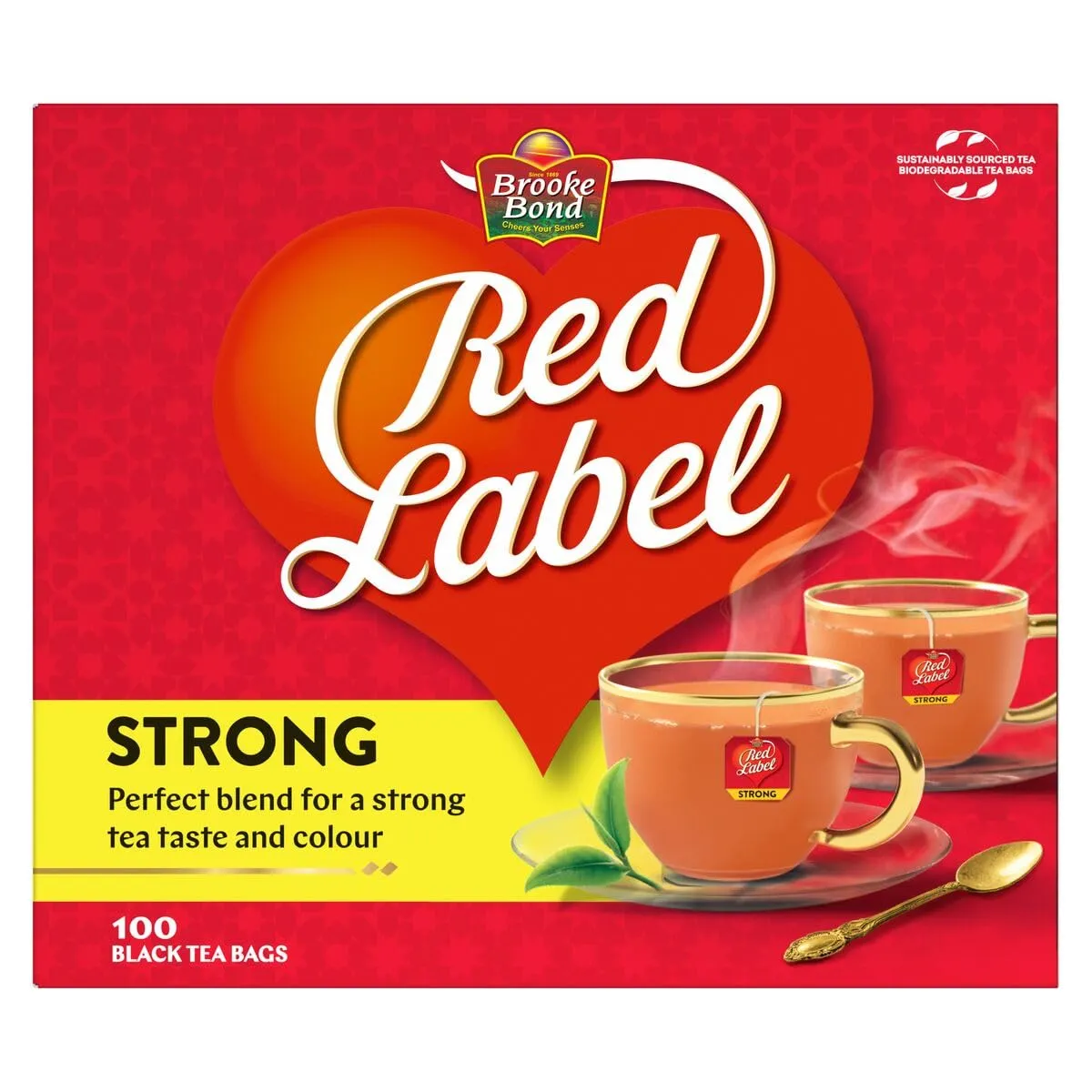 Brooke Bond شاي red label أكياس قوي
