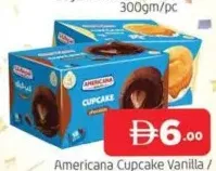 Americana كب كيك محشو بالفانيليا / الشوكولاتة