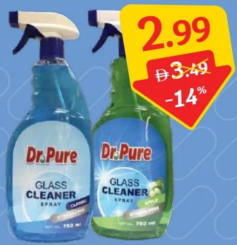 Dr. Pure بخاخ منظف زجاج