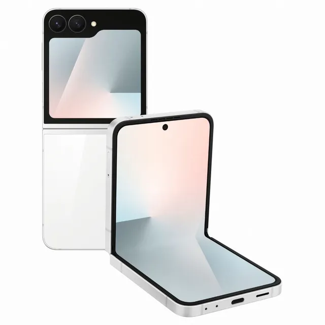 Samsung Galaxy Z Flip7 FE, 8GB RAM, 256GB ROM, 6.7" Foldable Display, 50MP + 12MP Dual Rear Camera, 10MP Front Camera, 4000mAh Battery, Exynos 2400, Physical SIM + eSIM, White, Version, SM-F761BZKAMEAW-PR5