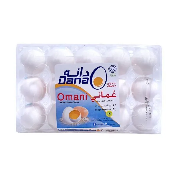 Dana Omani Large White/Brown Fresh Egg - 15's