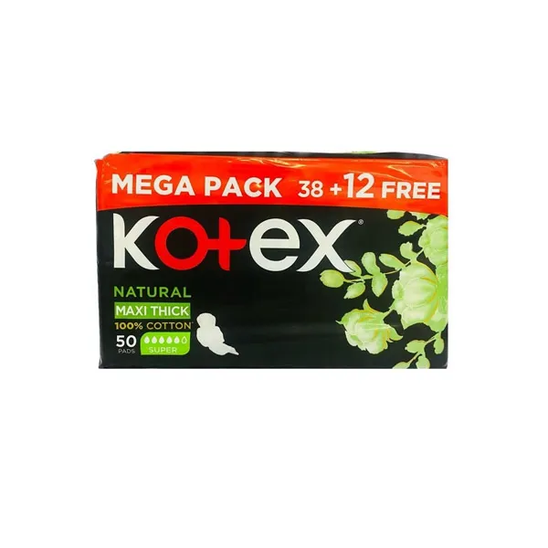 Kotex Natural Maxi Thick - 50 pads