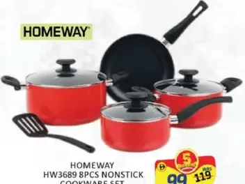 Homeway Non-Stick Cookware Set HW3689