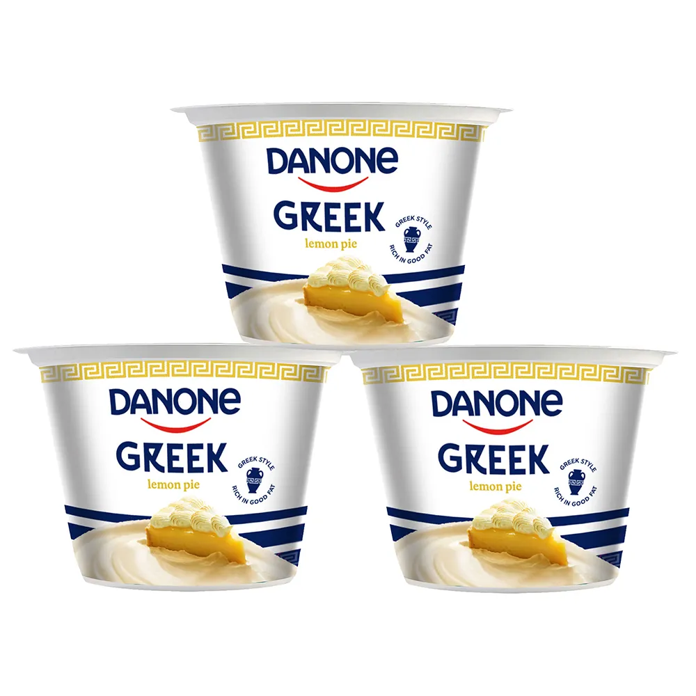 Danone زبادي يوناني بنكهة فطيرة الليمون