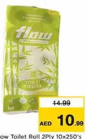 Flow Toilet Roll 2Ply