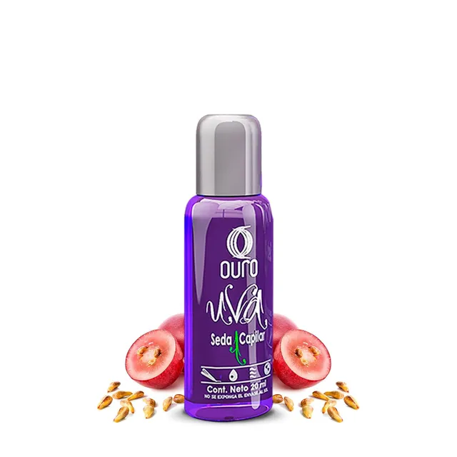 Ouro Anti-Frizzy Hair Silk with Grape Seed Extract - Restores, Strengthens, Smooths, Provides Extreme Protection, Prevents Split Ends, Adds Shine