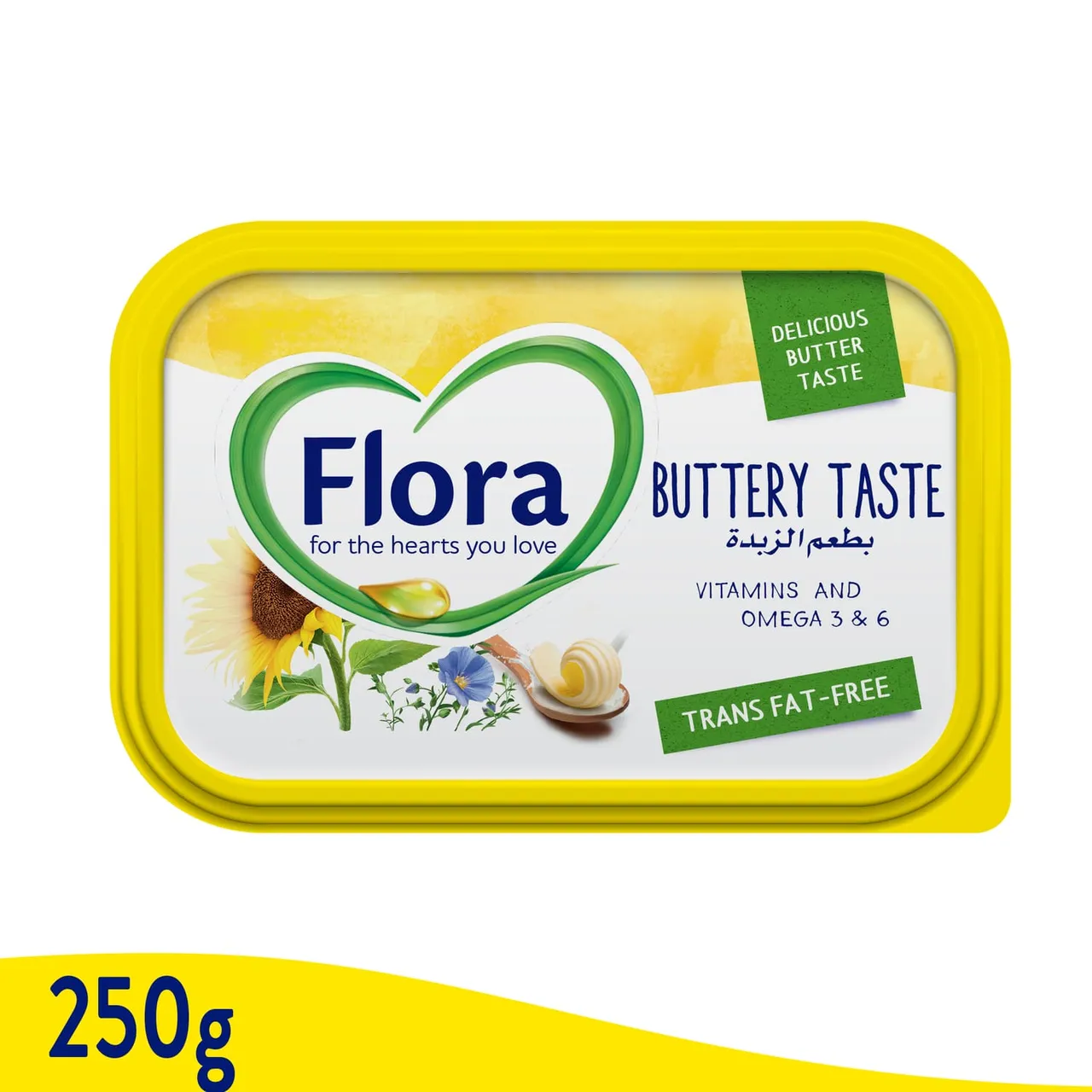 Flora دهن نباتي بطعم الزبدة