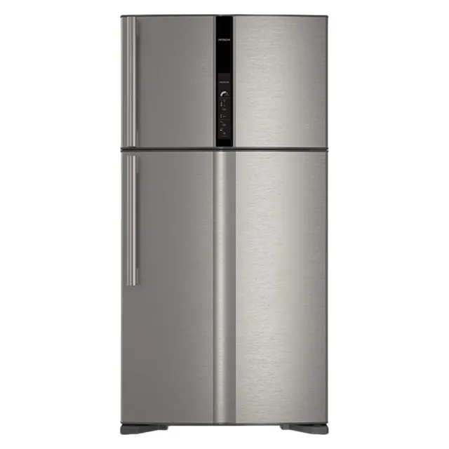 Hitachi Gross Top Mount Double Door Premium Refrigerator RV990PUK1KBSL, 10 Year Warranty on Inverter Compressor, 2 Doors Fridge, Brilliant Silver