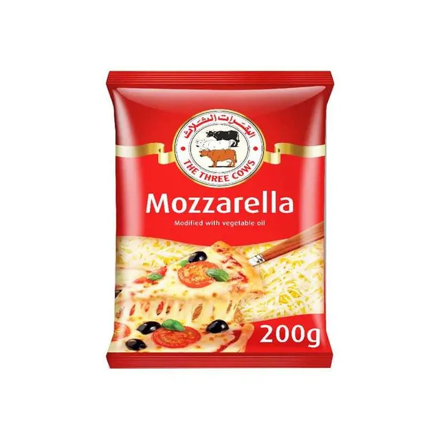 The Three Cows Shredded Mozzarella Cheese