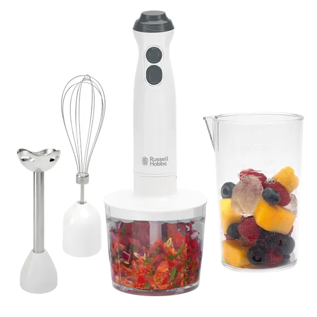 Russell Hobbs Go Create 3 in 1 Electric Hand Blender, 600W, White, 27560