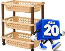 Plastic Vegetable Rack 3 Layer With Wheel