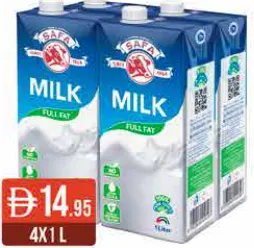 Safa Long Life Full Fat Milk