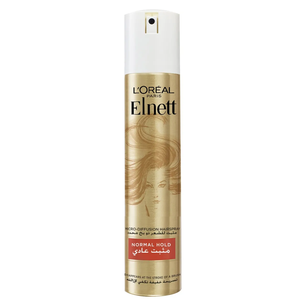 L'Oréal بخاخ شعر Paris Elnett بتثبيت عادي، شفاف