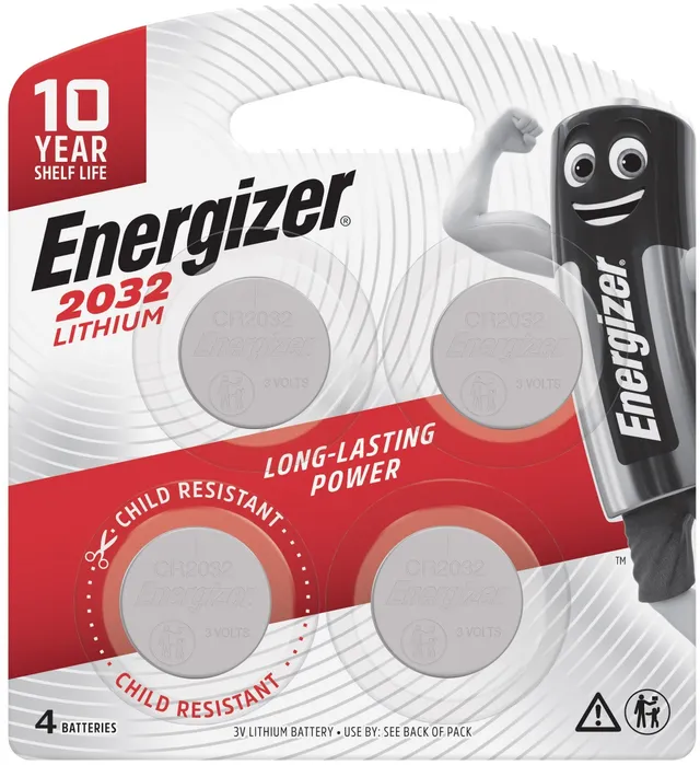 Energizer ECR2032 Batteries - 4pcs