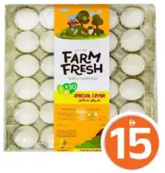 Farm Fresh White Eggs Medium