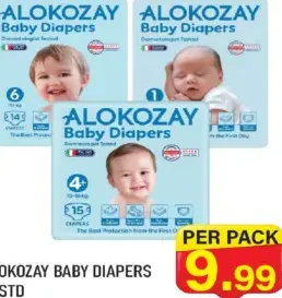 Alokozay Baby Diapers Assorted