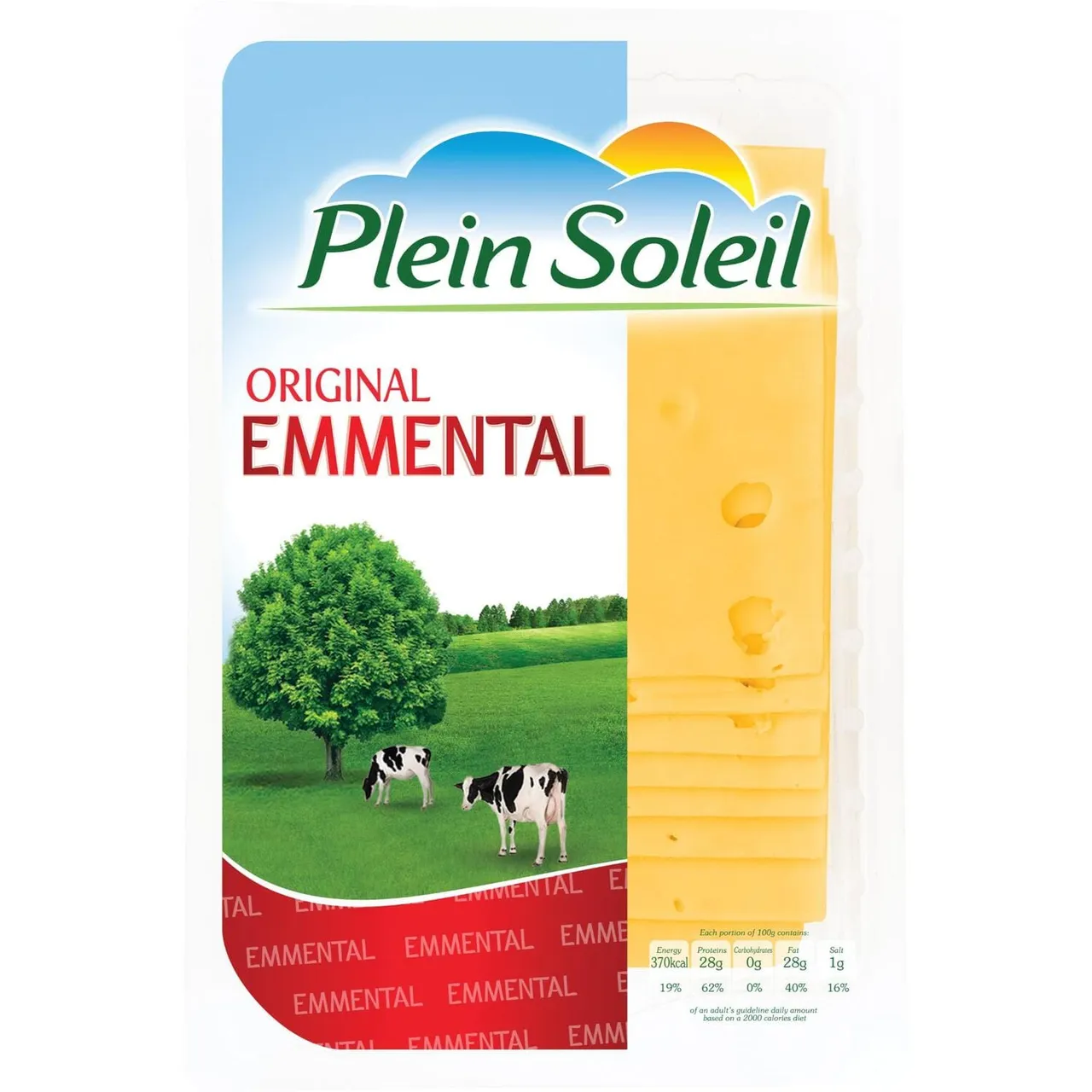 Plein Soleil شرائح جبن إيمنتال أصلية