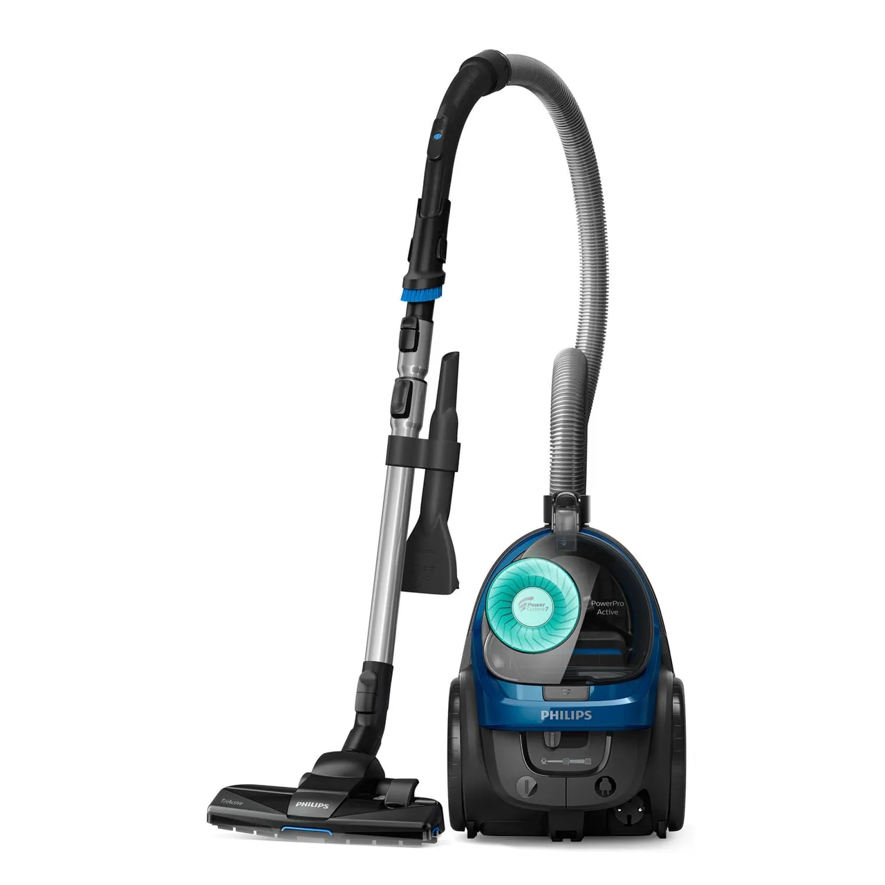 Philips مكنسة كهربائية بدون كيس PowerPro Active، 2200 W، أزرق ملكي داكن، FC9570/62