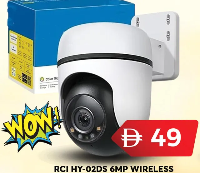 Rci Wireless Cctv Camera Hy-02Ds 6Mp