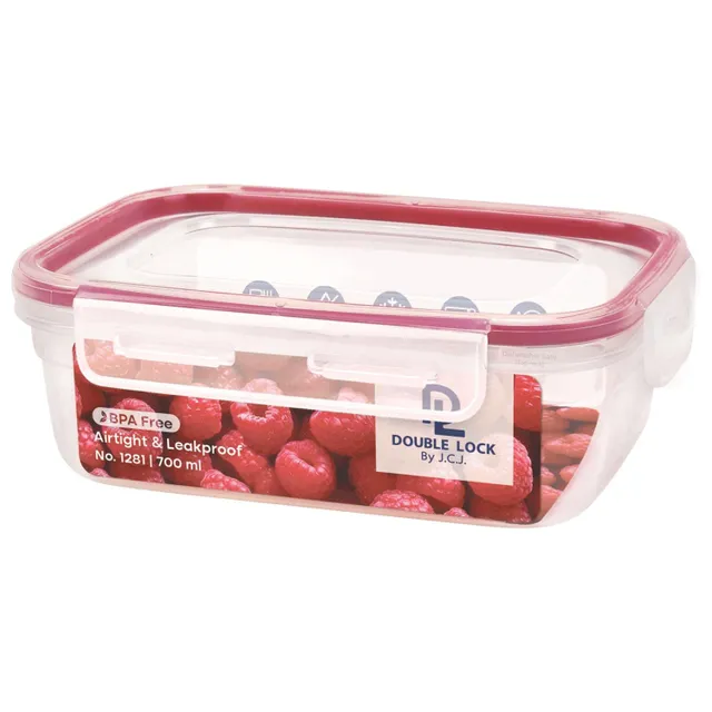 JCJ Food Container with Double Lock, 1281