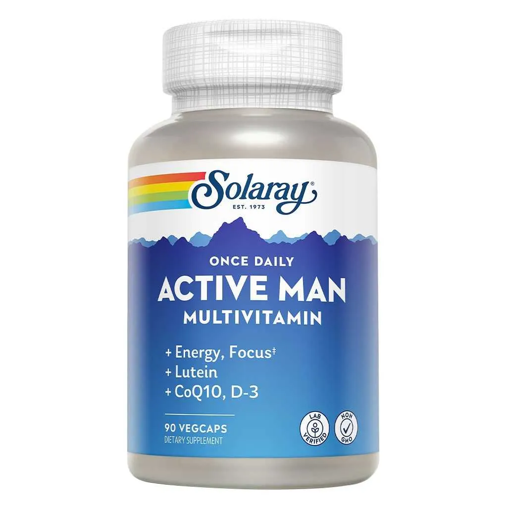 Solaray ملتي فيتامين يومي للرجال Once Daily Active Man Mv