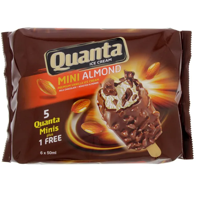 Quanta Mini Almonds Ice Cream Multi Pack 50Mlx5Pcs+1Pcs Free